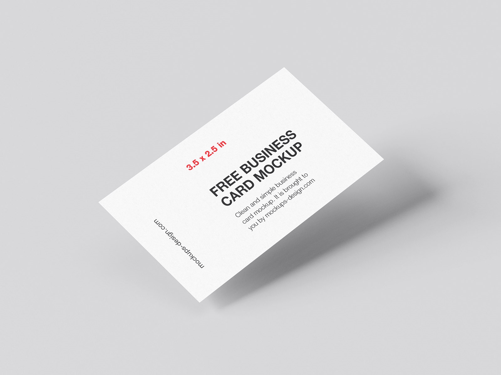 5 Mockups of Business Cards from Various Views FREE PSD