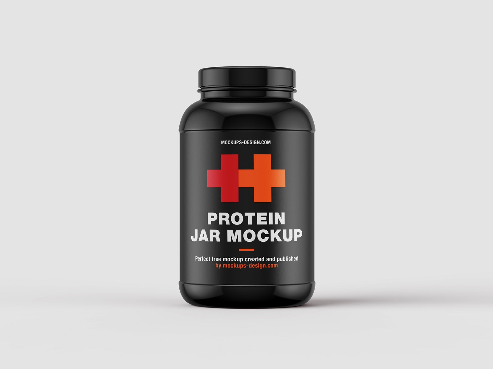 Front View of a Protein Powder Container Mockup (FREE) - Resource Boy