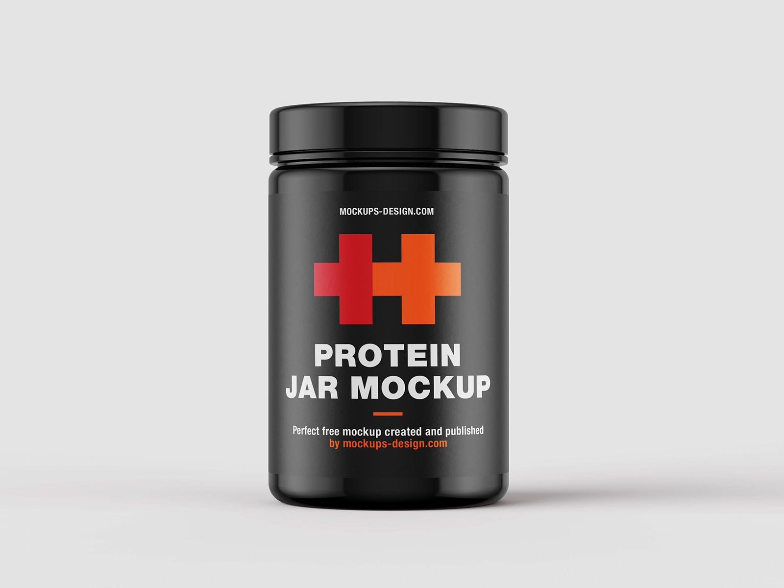 8 Mockups of Rounded Protein Jars FREE PSD