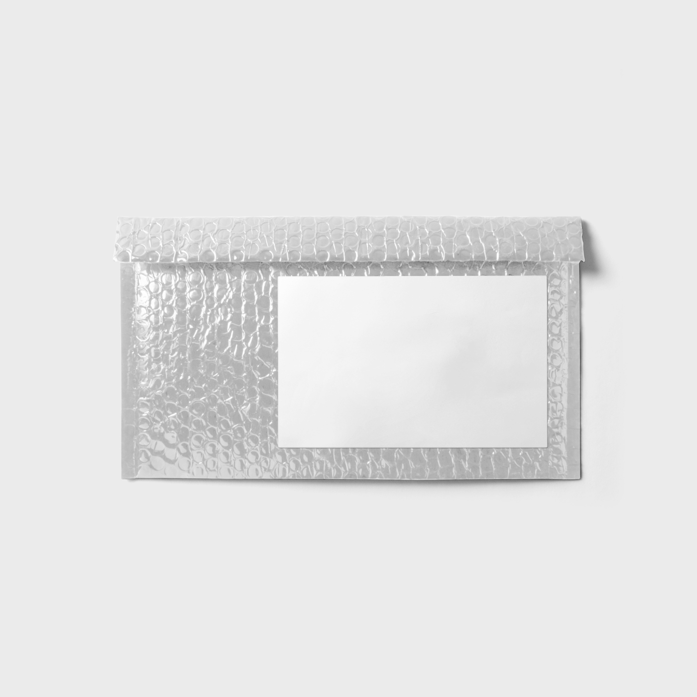 Front View of Classy Small Bubble Envelope Mockup FREE PSD