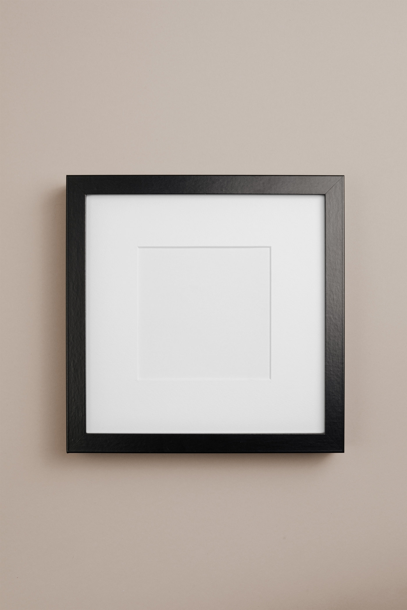 Front View of Simple Square Frame Mockup FREE PSD