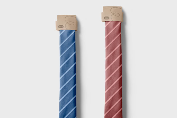 Front View of Simple Tie Mockup FREE PSD