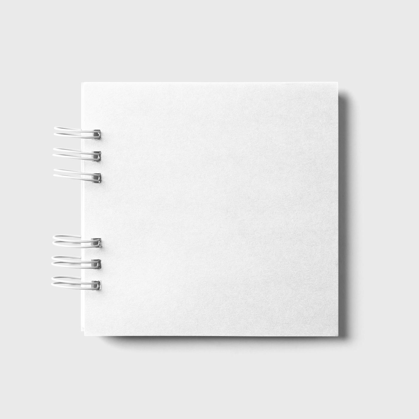 Front View of Square Notebook Mockup FREE PSD