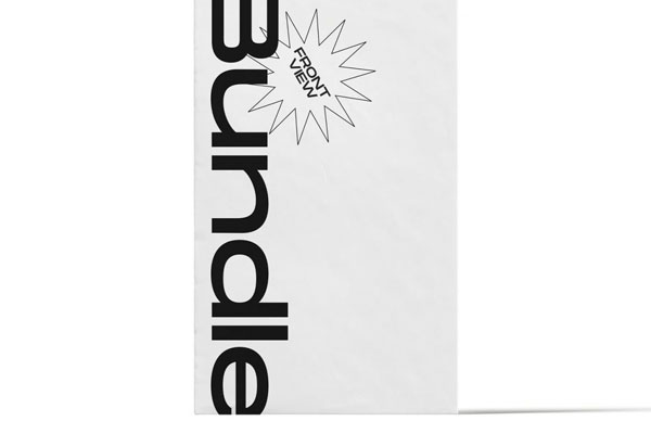 Front View of Vertical Paper Mockup FREE PSD