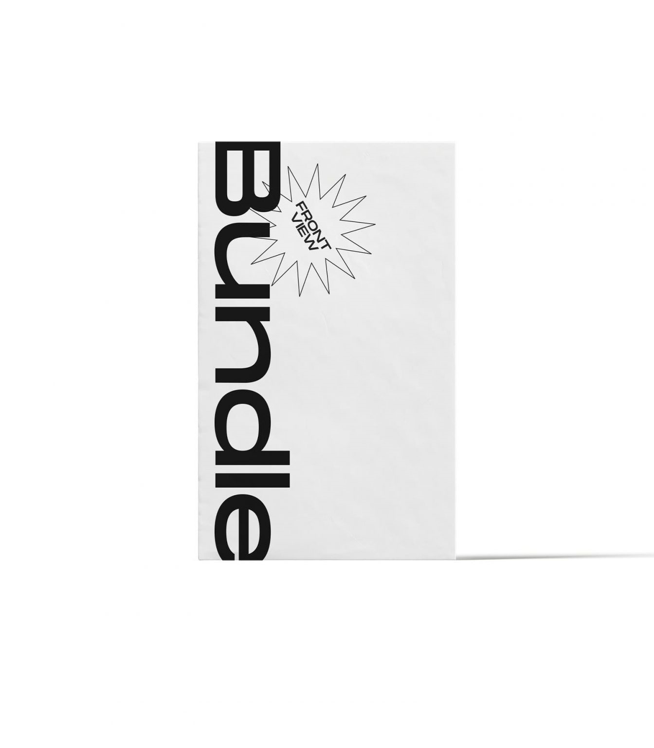 Front View of Vertical Paper Mockup FREE PSD