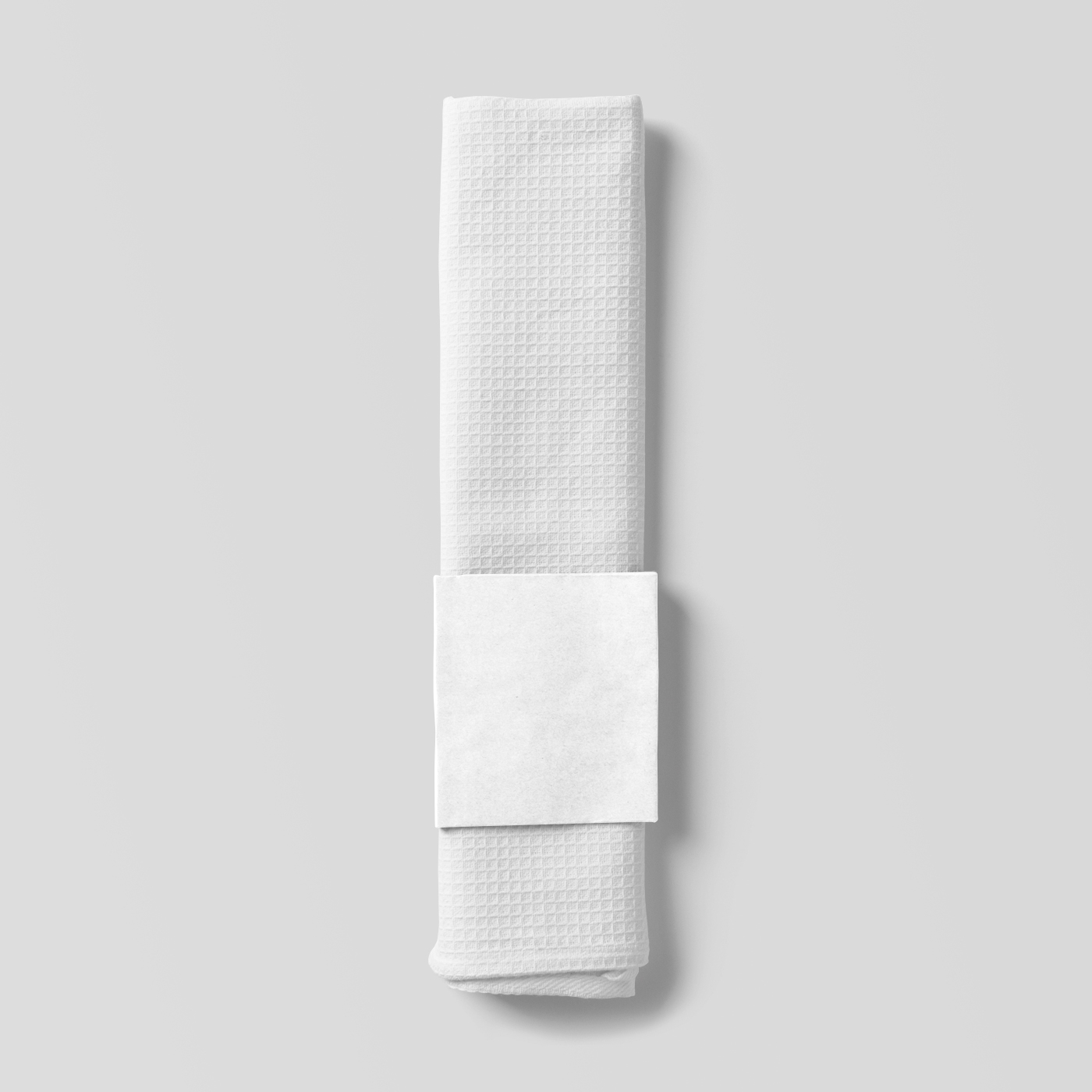 Top View of a Dishcloth Featuring Paper Label Mockup FREE PSD