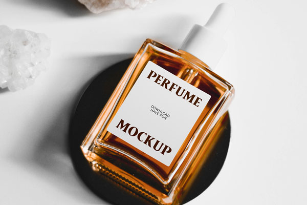 Perfume Bottle and Box Mockup #340524 - TemplateMonster