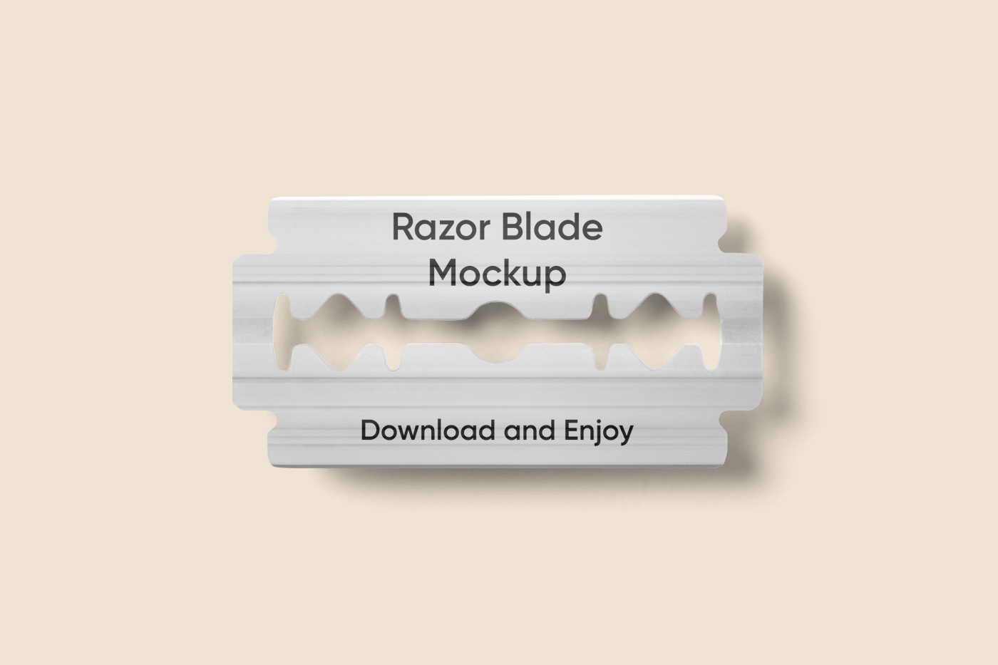 Top View of Razor Blade Mockup FREE PSD