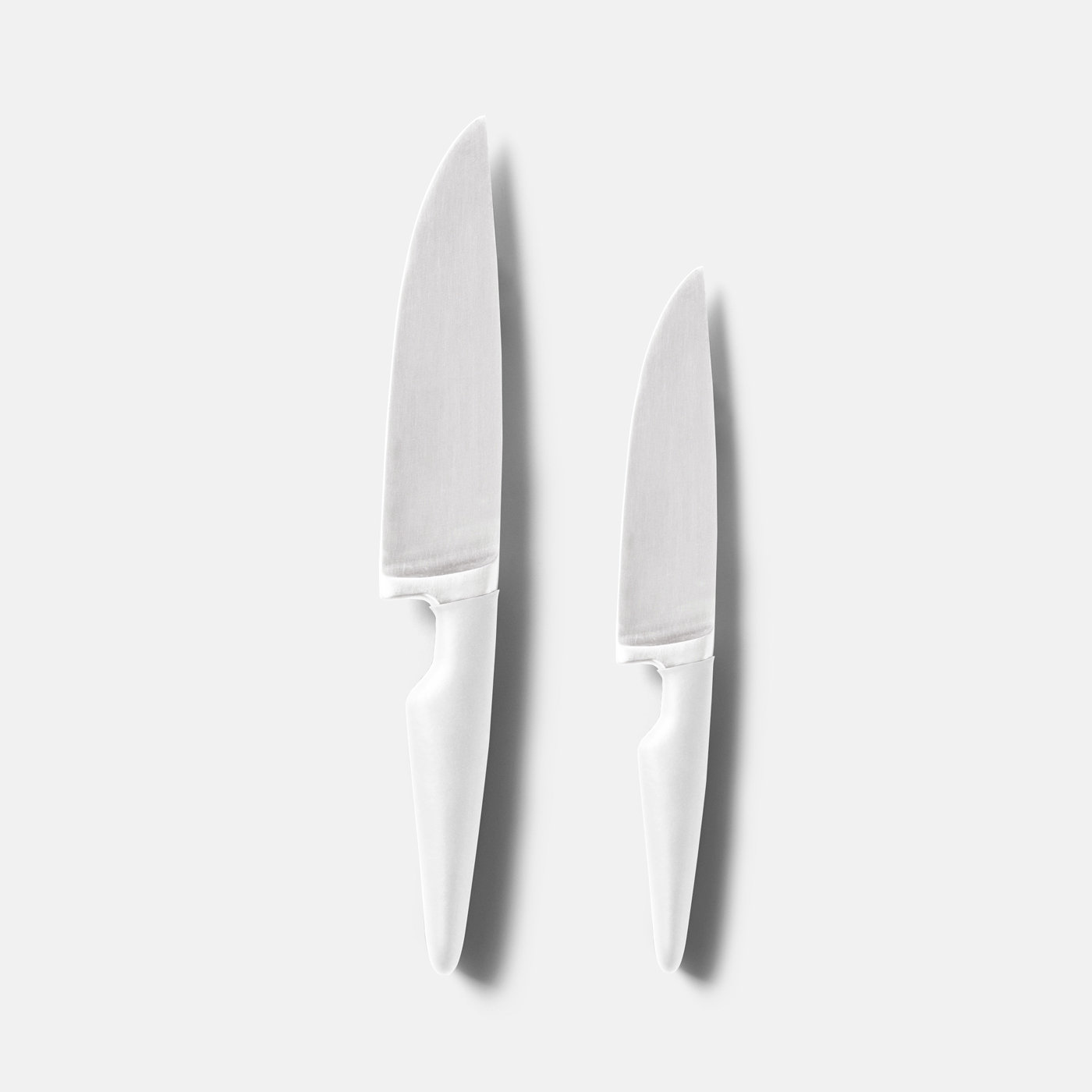 Top View of Realistic Double Kitchen Knifes Mockup FREE PSD
