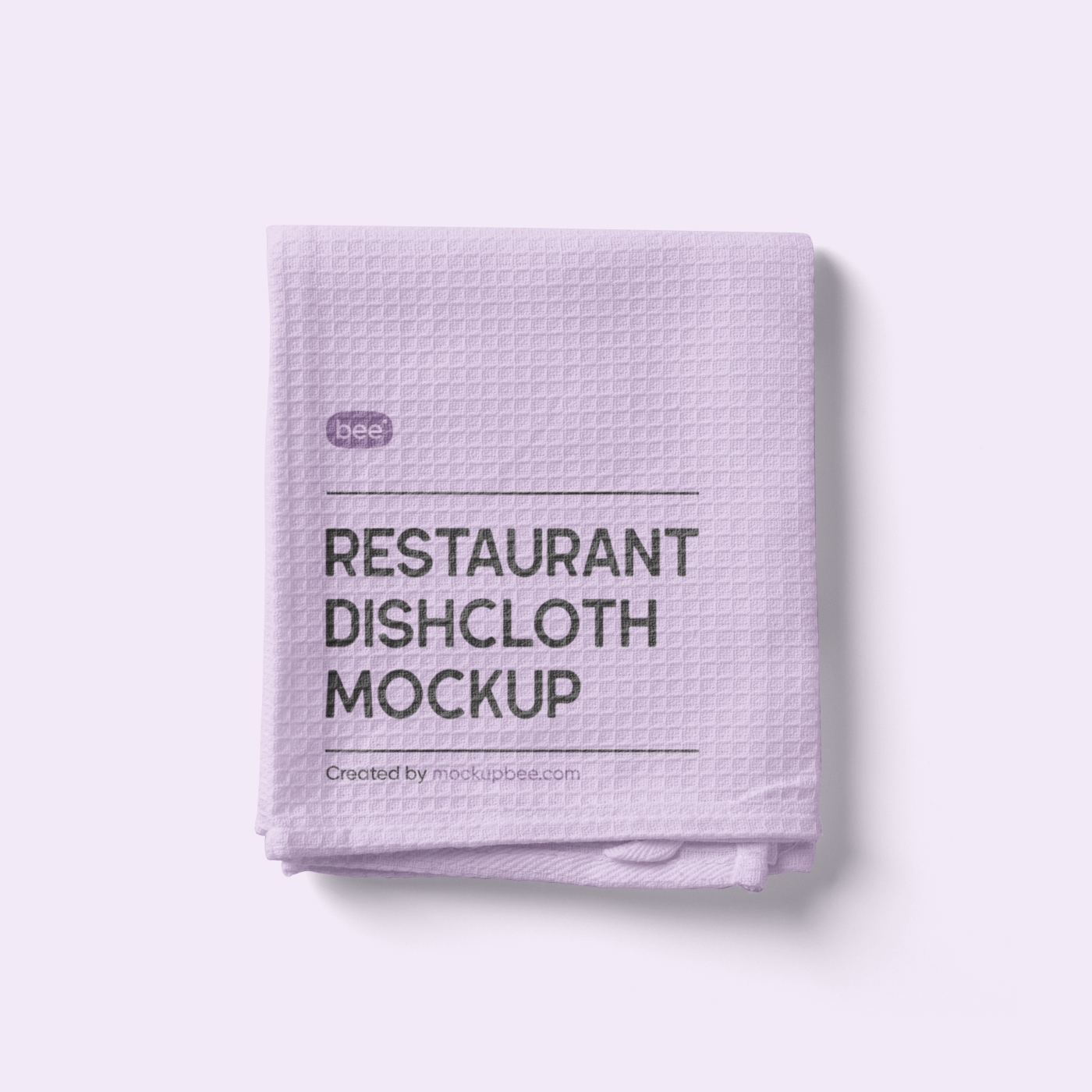 Top View of Restaurant Dishcloth Mockup FREE PSD