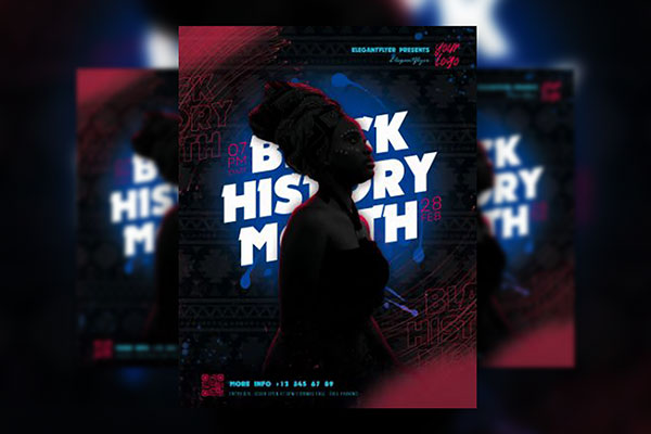 Vintage Black History Month Flyer Template (FREE) - Resource Boy