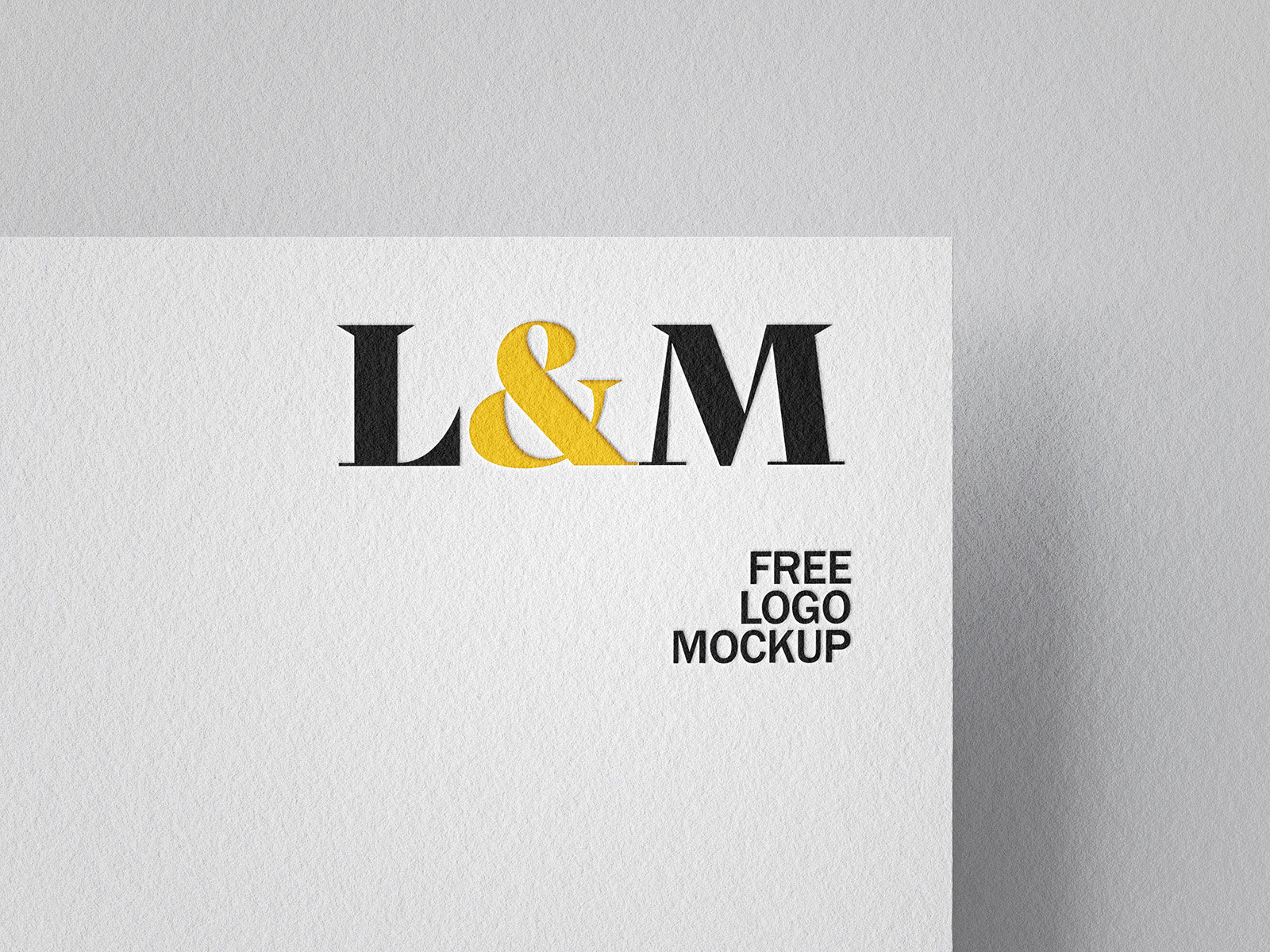 3 Mockups of Focus Logo on Paper FREE PSD
