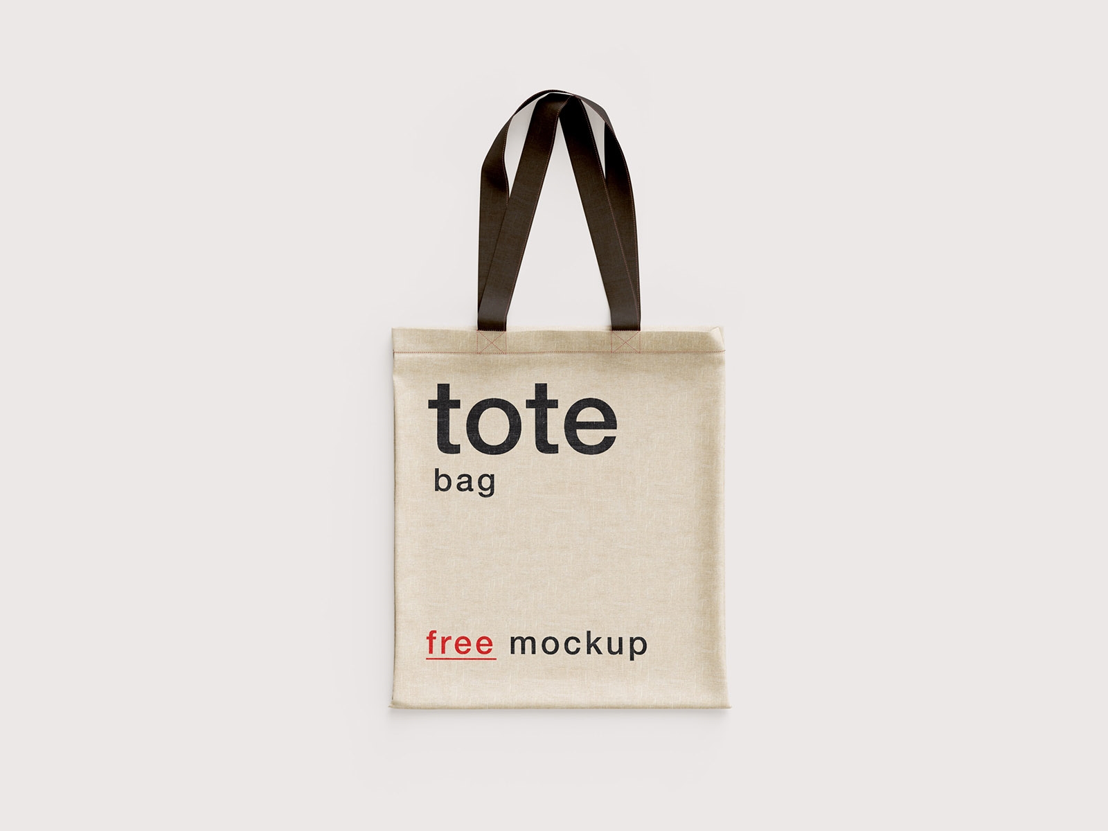 Front, Top, and Perspective View of 5 Linen Tote Bag Mockups FREE PSD