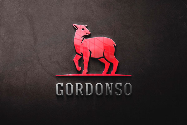 Front View of a Glass Logo Mockup FREE PSD