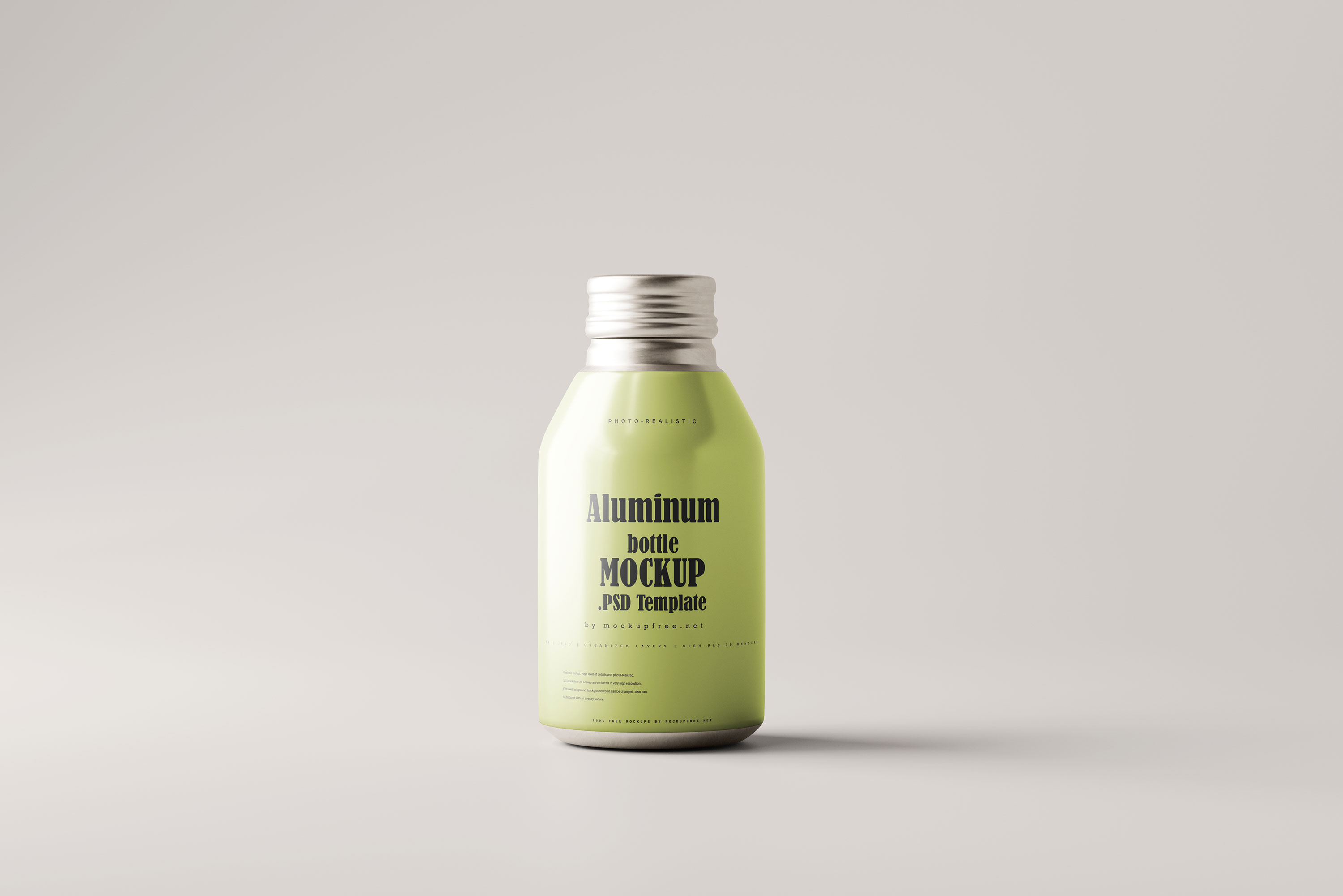 Free Coffee Bottle Mockup (PSD)