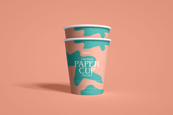 Premium PSD  Bubble tea cup mockup