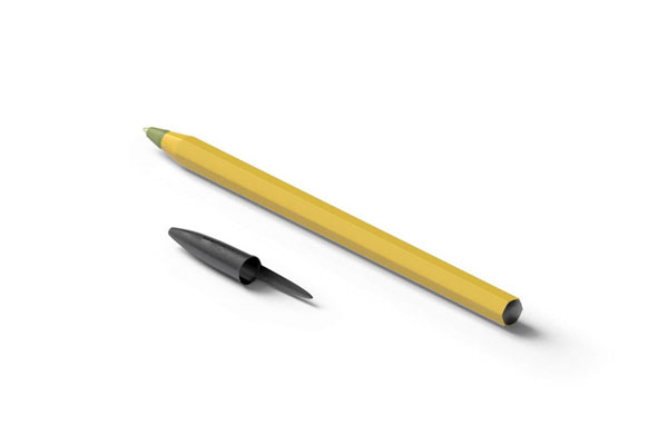 Perspective View of Pen Mockup FREE PSD