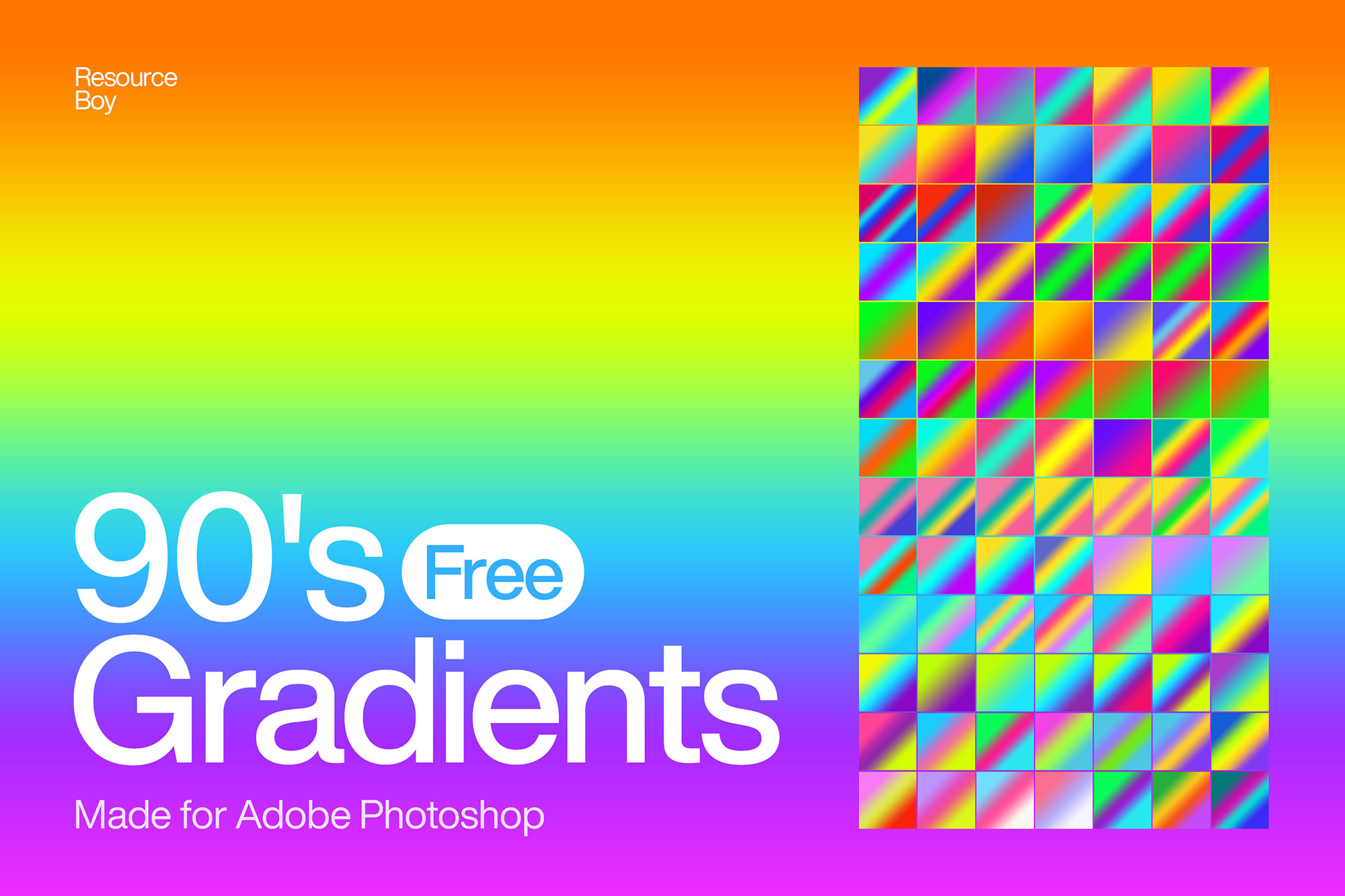 Free 90s Photoshop Gradients 200 Gradients Resource Boy
