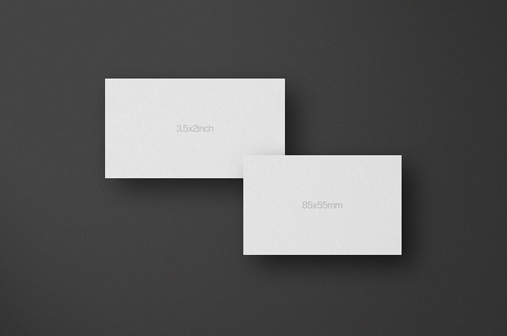 Top View of Grid Business Cards Mockup FREE PSD