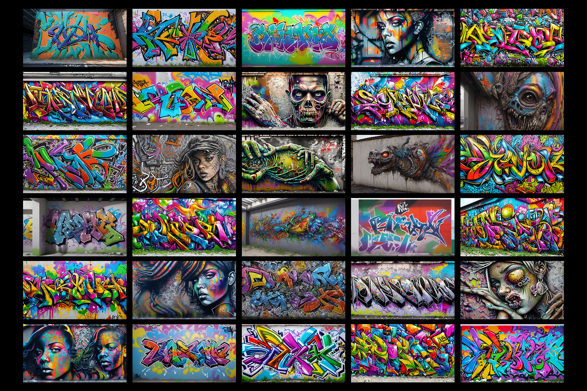 Free Graffiti Backgrounds / Wallpapers [8K]