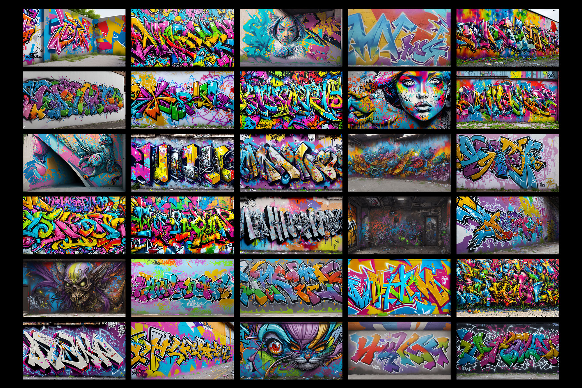 300 Free Graffiti Backgrounds / Wallpapers [8K] - Resource Boy