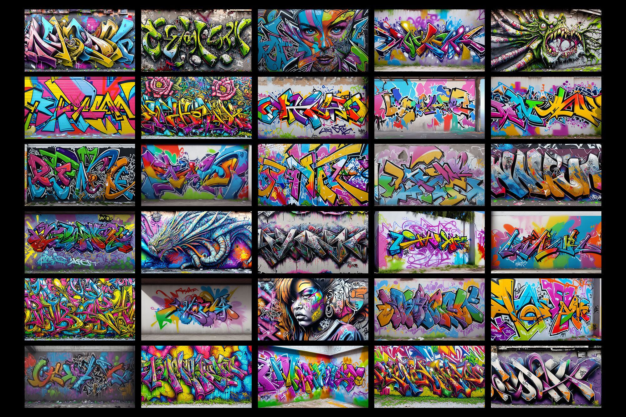 Free Graffiti Backgrounds / Wallpapers [8K]