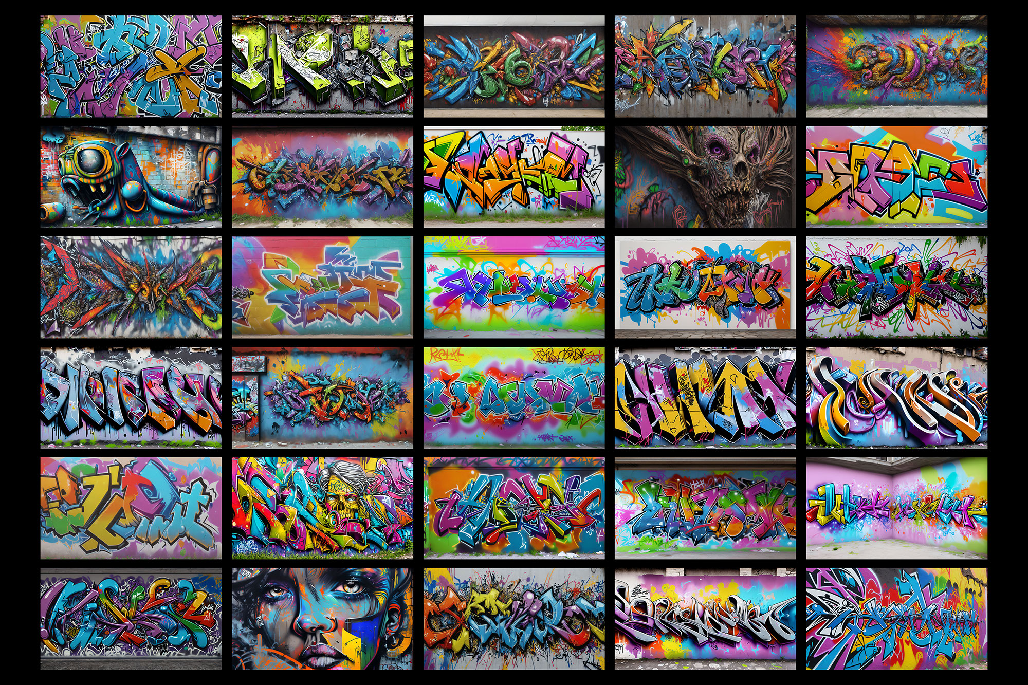 Free Graffiti Backgrounds / Wallpapers [8K]
