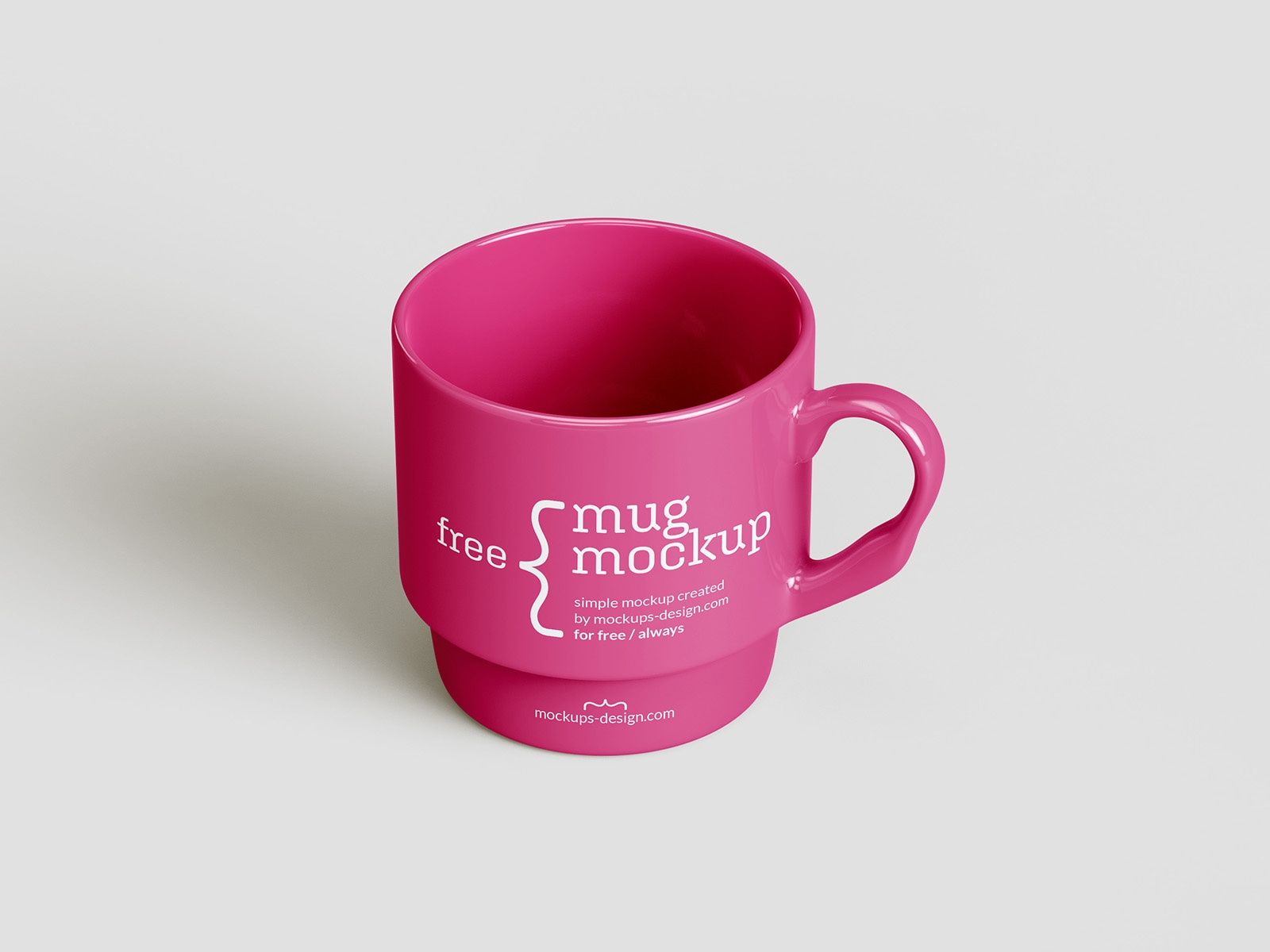 Front and Perspective View of 4 Ceramic Mug Mockups FREE PSD