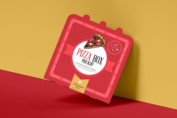 Delicious Pizza Box Mockup Free