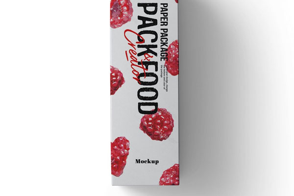 Top View of Juice Paper Package Mockup FREE PSD