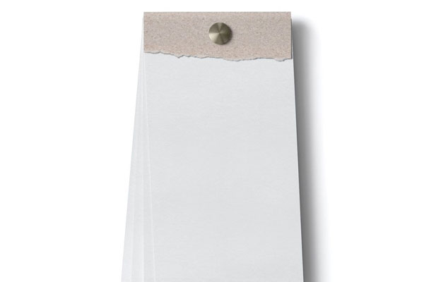 Top View Of Open Tear Off Notepad Mockup Free Resource Boy