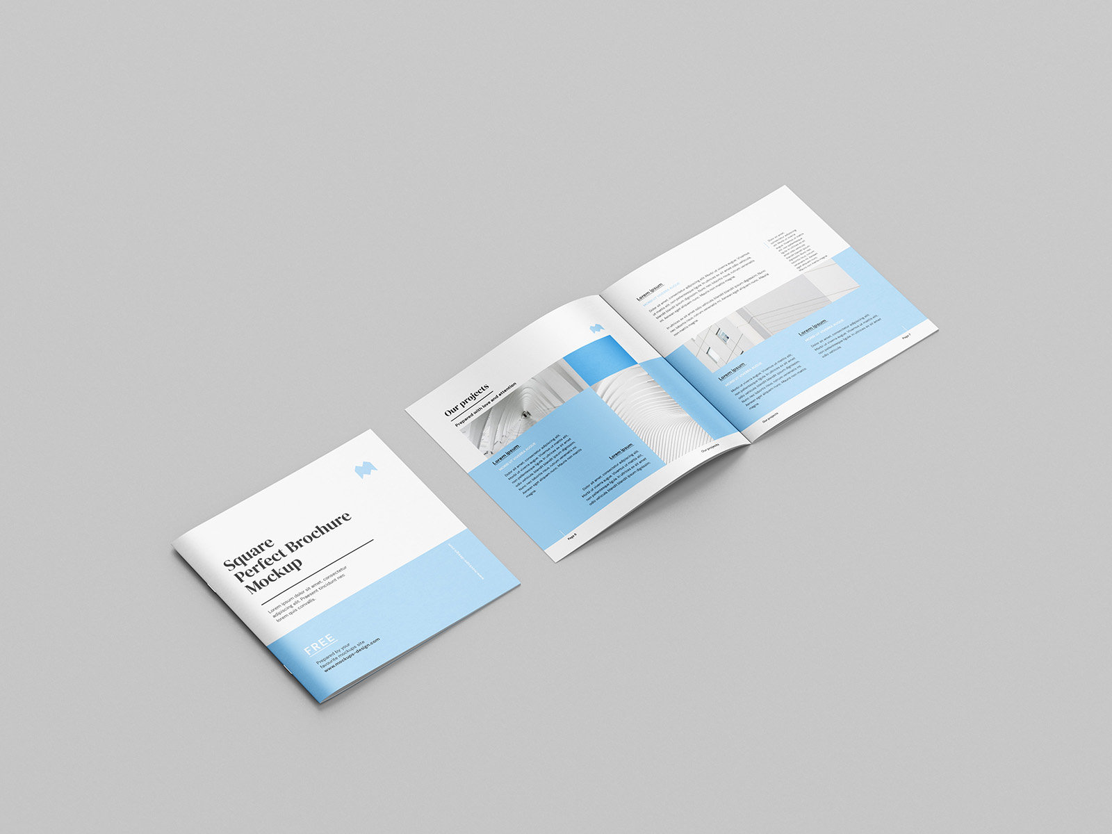 8 Mockups of Thin Square Brochure Free Download | Resource Boy