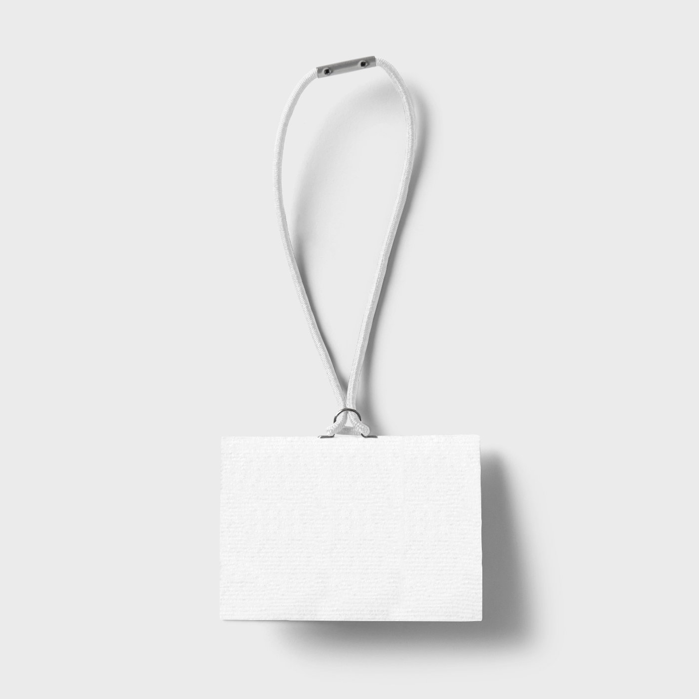 Front Sight of Paper Tag Mockup with Rubber FREE PSD