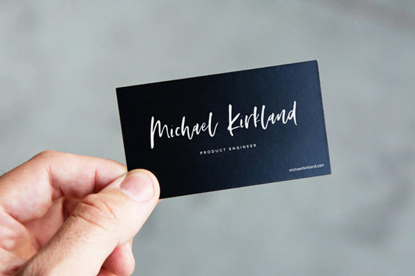 4 Hand Holding Business Card Mockups in Front Views FREE PSD