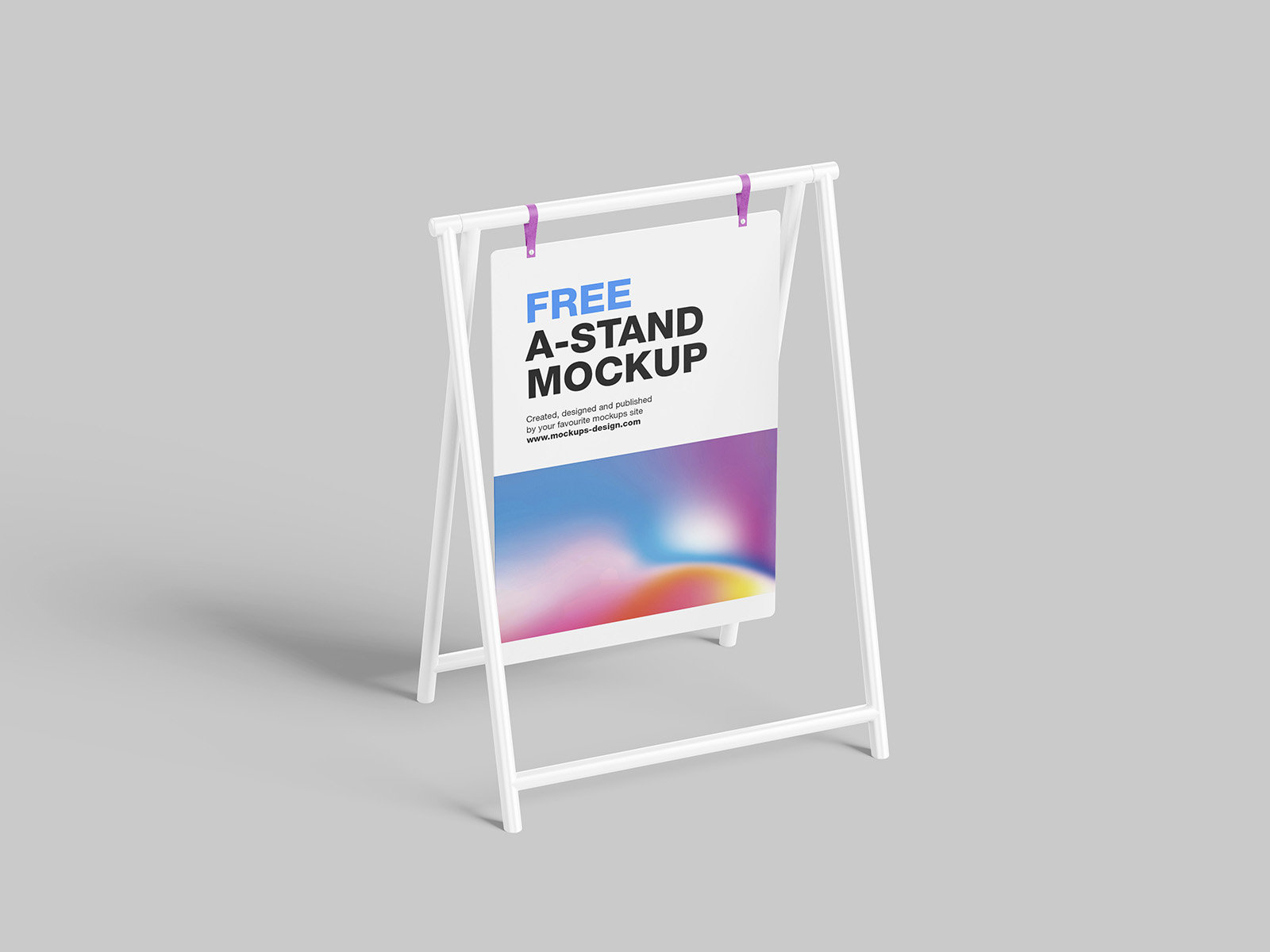 4 Free Poster on Easel Mockup (PSD)