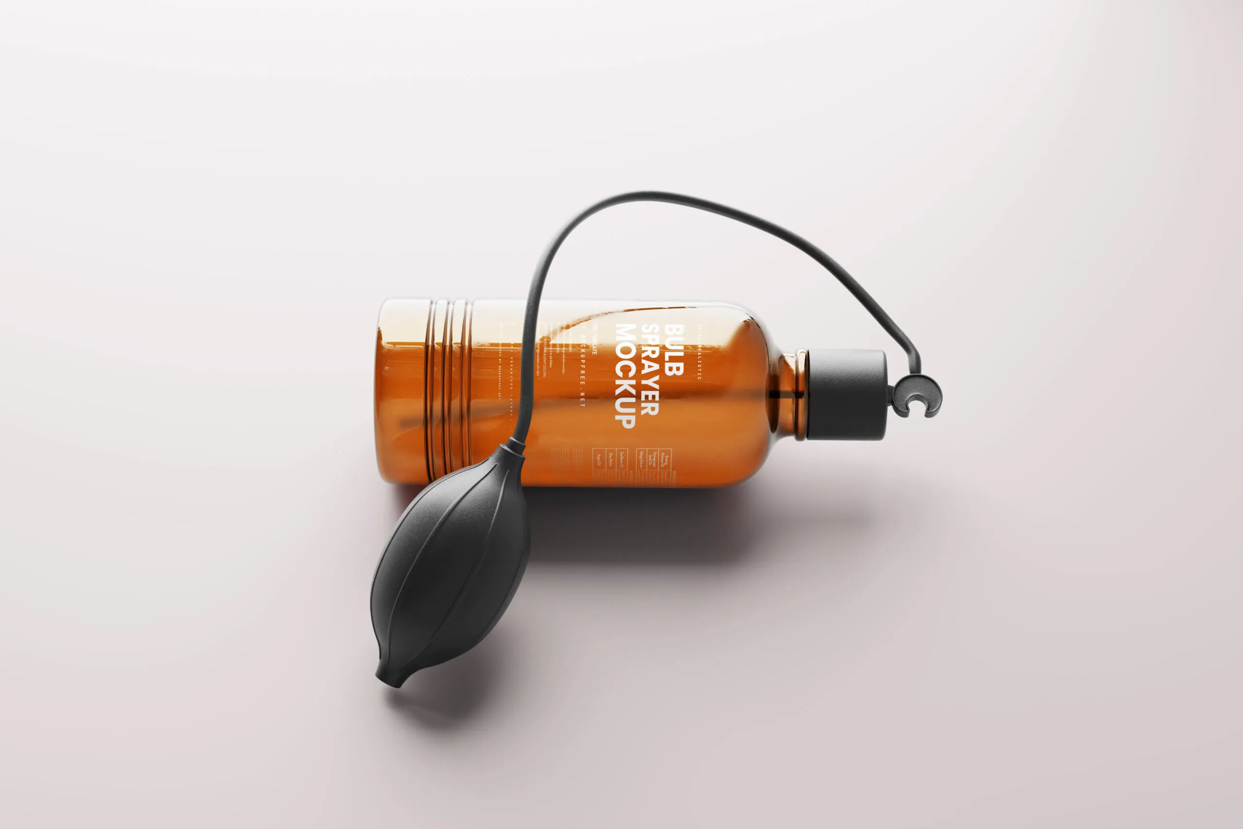 5 Angles of Spray Bottle Mockup with Bulb Atomizer FREE PSD