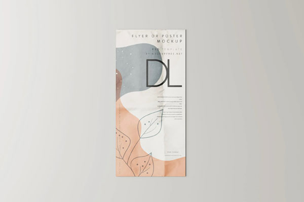 5 DL Size Flyer / Poster Mockups in Various Sights FREE PSD