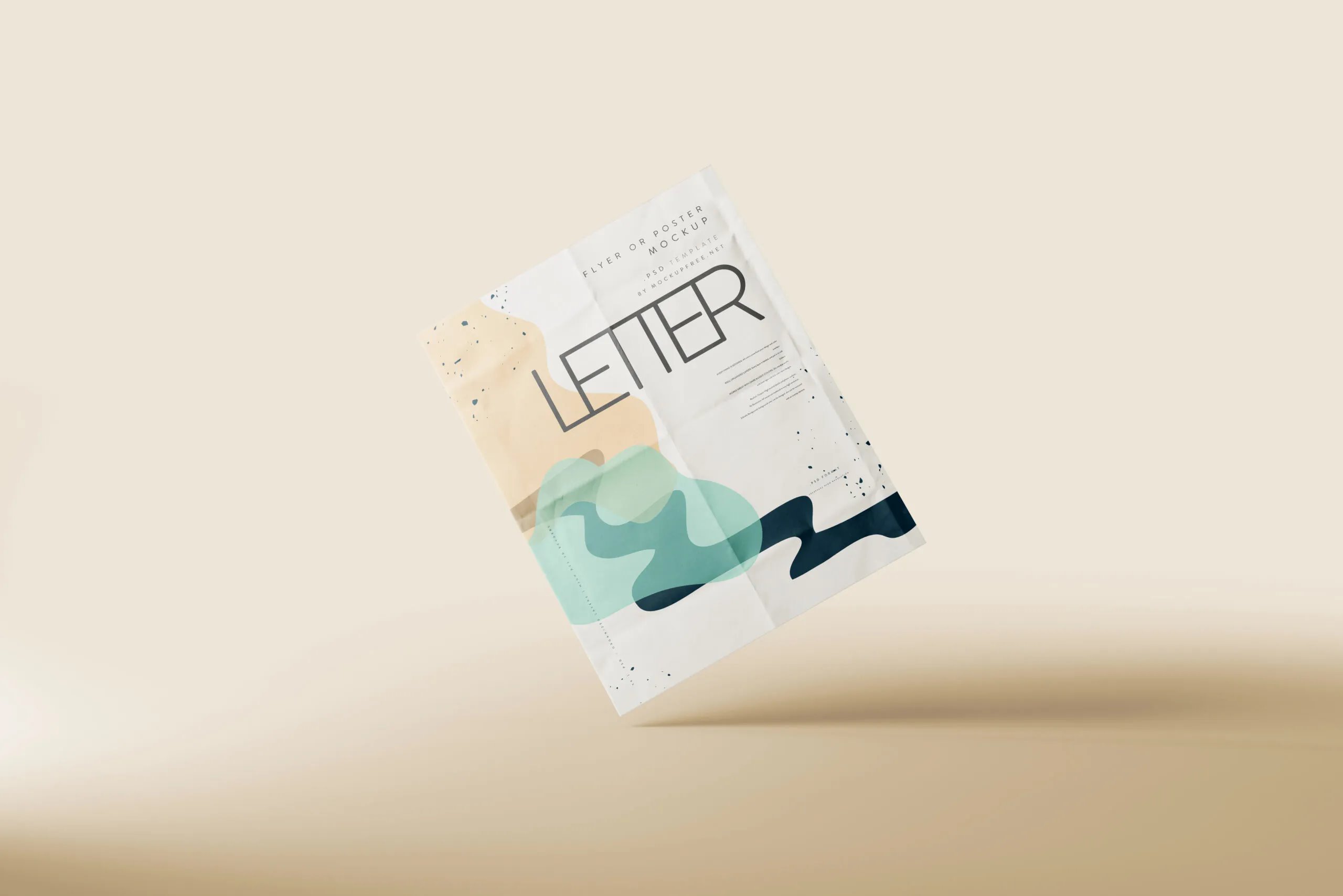 5 US Letter Size Flyer / Poster Mockups in Front Sight FREE PSD