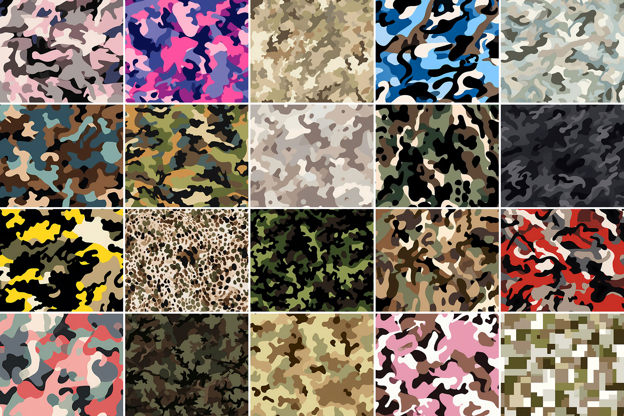 Free Seamless Camouflage Patterns