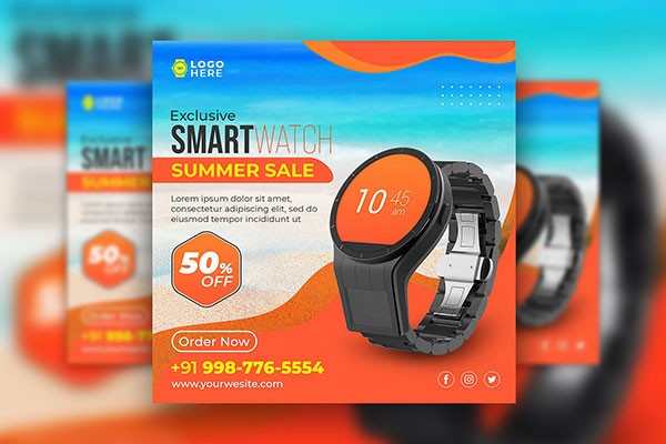 LED Smart watch buy 1 get 1 free big offers... Watches