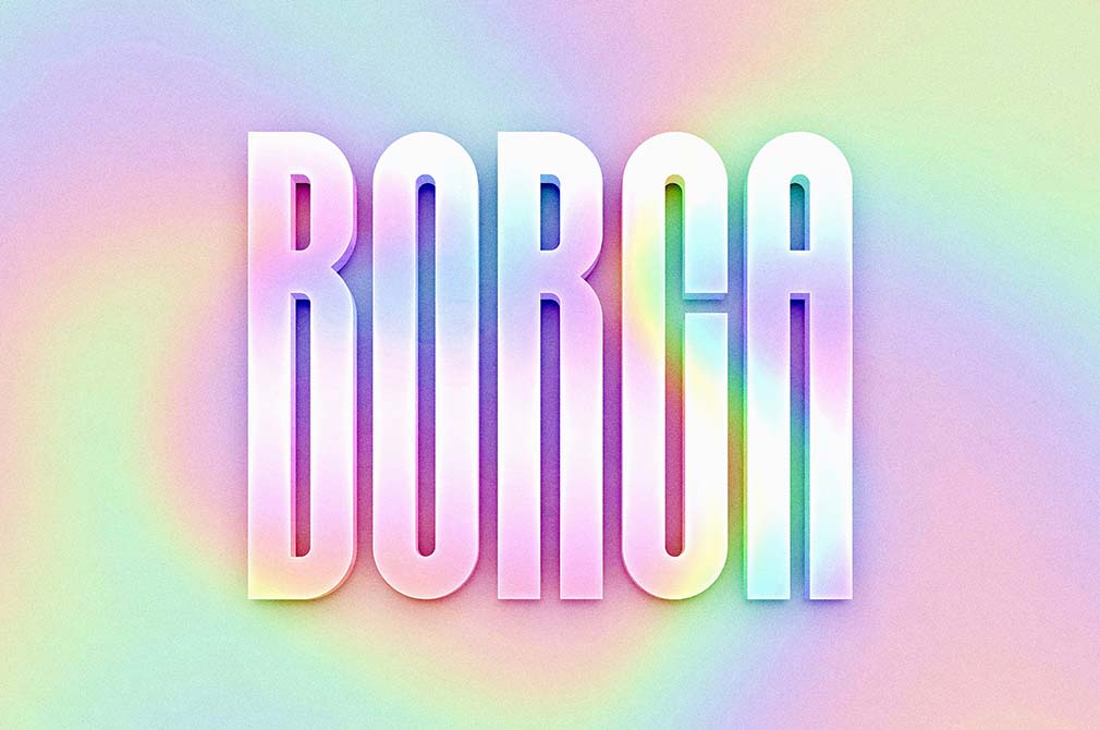 Holographic Text Effect FREE PSD