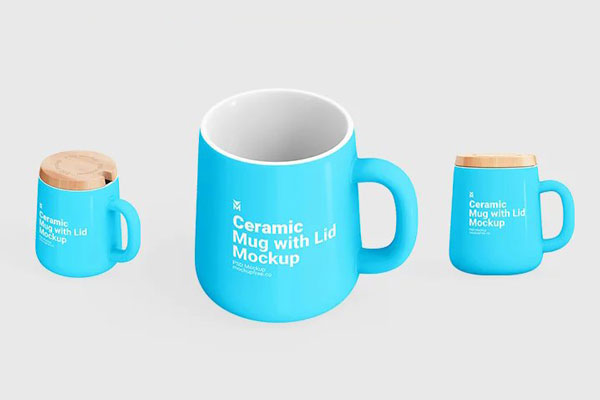 Coffee Cup w/ Holder Mockup - Free Download Images High Quality