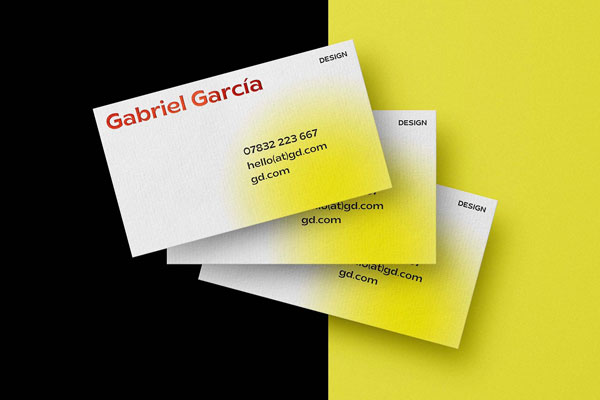 3 Flying Business Cards Mockup in Front Sight FREE PSD