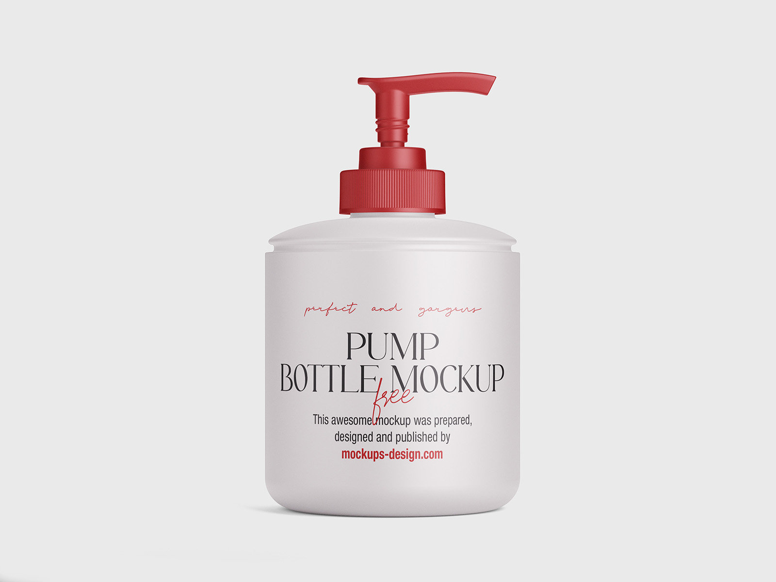 3 Pump Bottle Mockups in Front and Perspective Sights FREE PSD