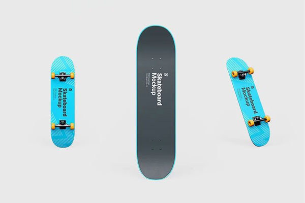 3 Skateboard Mockups in Different Sights Free Download | Resource Boy