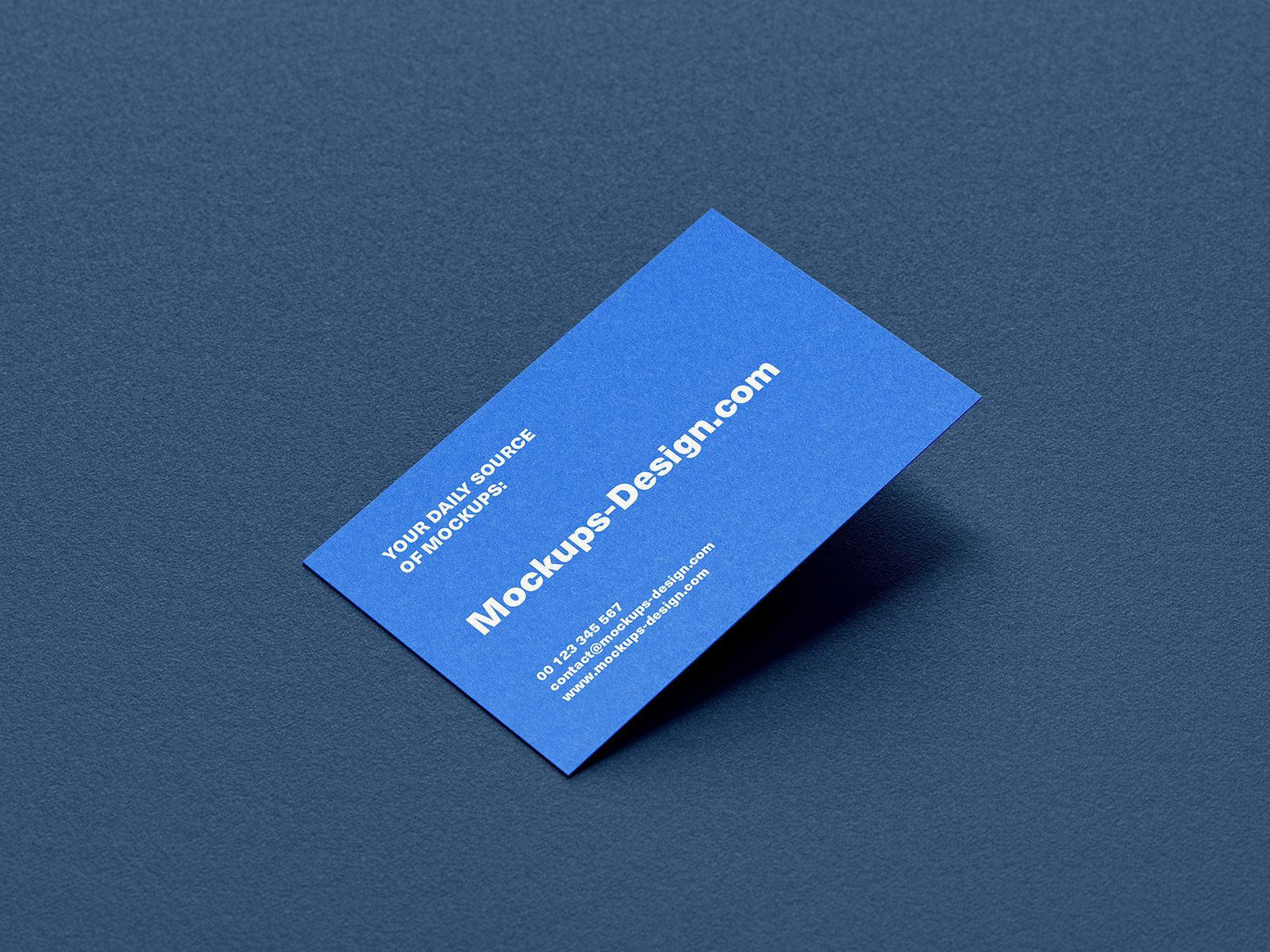 4 Business Cards Mockups on Textured Background in Various Sights FREE PSD