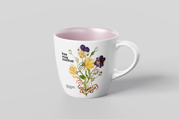 4 Matt Mug Mockups in Varied Visions FREE PSD