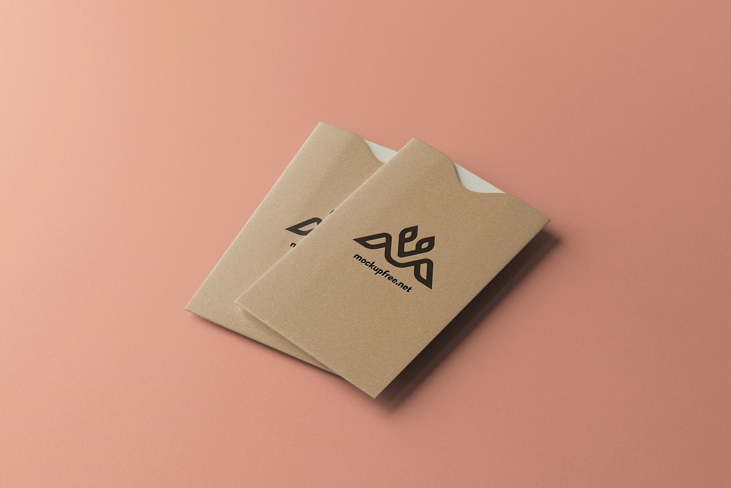5 Business Card Mockups with Sleeve Cover in Various Sights FREE PSD