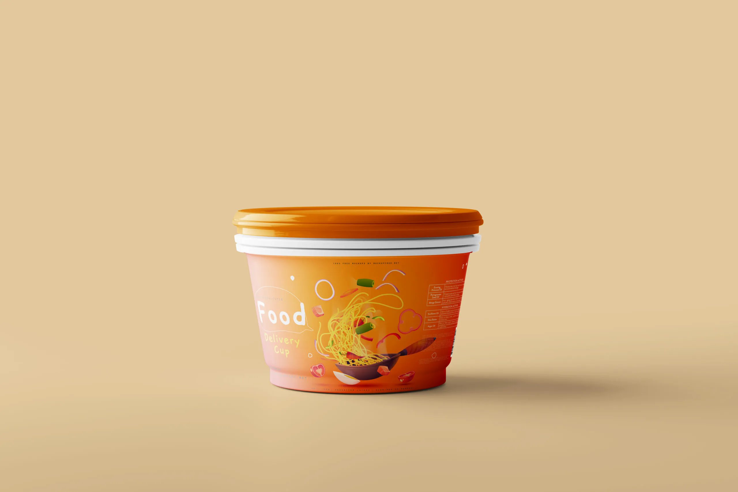 5 Food Delivery Cup Mockups in Varied Sights FREE PSD
