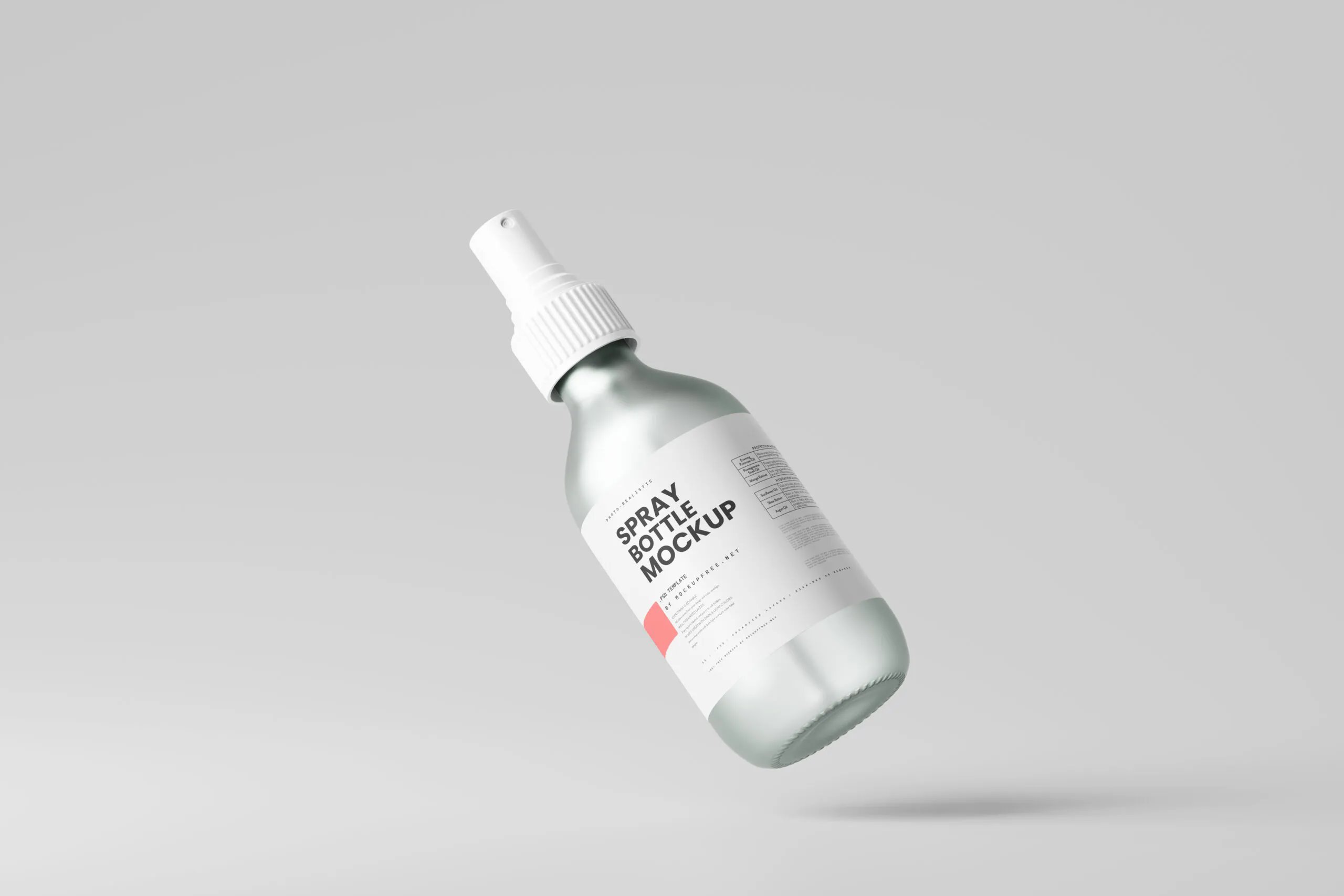 5 Frosted Glass Spray Bottle Mockups in Varied Visions (FREE ...